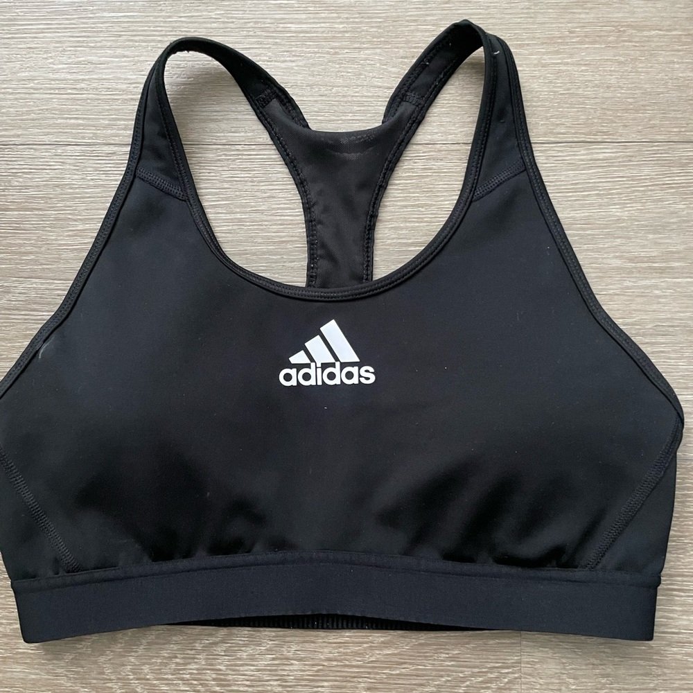 Adidas sports bra. Color: black. Size: large